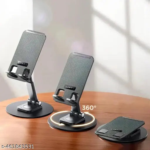 Mobile Holder FlexiGrip 360° Rotatable & Portable Tabletop Mobile Stand with Stable Metalic Base